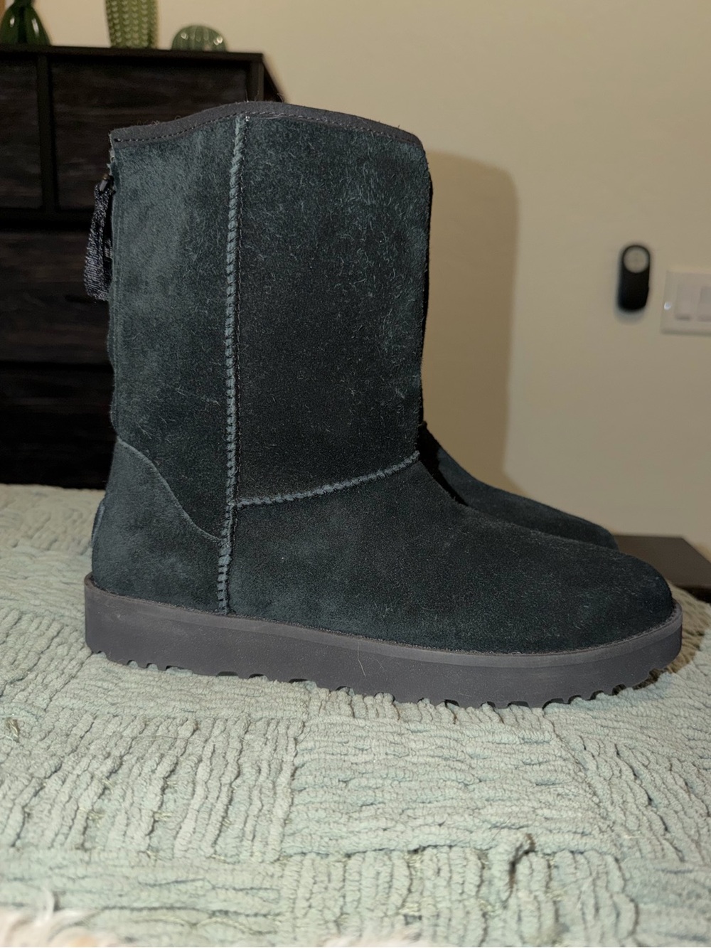 UGG Women’s Black Suede Mid-Calf Boots